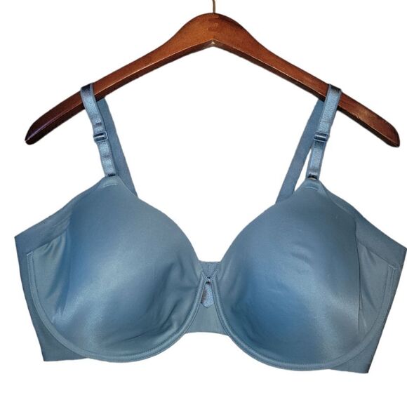 Simply Perfect Warners Full Figure Underarm Smoothing Underwire Bra 44DD grey - Picture 1 of 7